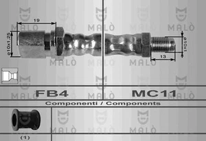 Tubo freno anteriore Fiat 127 1050 - Imagen 1 de 1