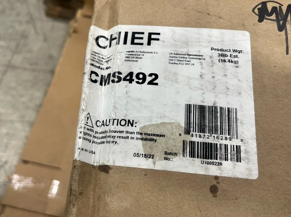 Estante de montaje Chief CMS492 para equipos de A/V Foto 1 de 1