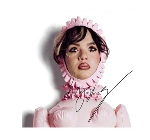 Lola Young I’m Only F**king Myself Basic B*tch Pink LP Edition SIGNED Art Card - Picture 1 of 5