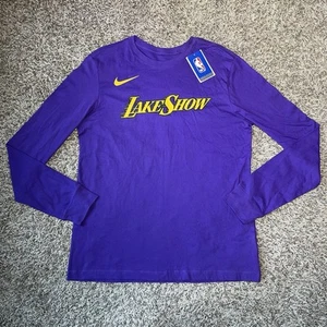 Nike LA Lakers City Edition Langarmshirt Herren Größe Medium Lila HJ2793-504 - Bild 1 von 8