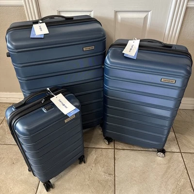 Equipaje expandible rígido Samsonite Omni 2 con ruedas giratorias, juego de 3 piezas, azul Foto 1 de 4