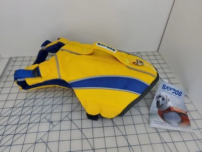 Chaleco salvavidas Baydog chaleco amarillo de seguridad pequeño equipo de aventura canino bahía de Monterey Foto 1 de 4