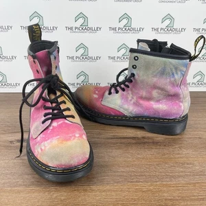Stivaletti Dr. Martens 1460 J Tie Dye in pelle scamosciata giovani taglia 3 US - Foto 1 di 5