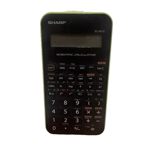 Sharp EL-501X Scientific Calculator Black & White High School Students 10 Digits - Picture 1 of 5