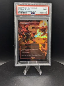 2025 Magic The Gathering Vandalblast Secret Lair Rainbow Foil PSA 9 - Picture 1 of 2