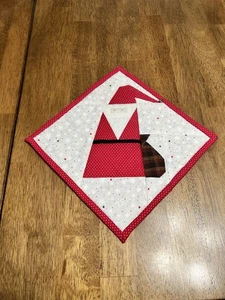 Decorazione da parete Hot Pad quadrato Babbo Natale fatto a mano +LEGGI+ - Foto 1 di 4