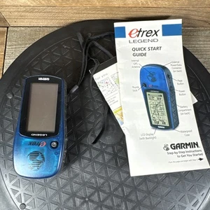Garmin eTrex Legend Blue Handheld LCD Waterproof GPS Navigator Bundle - Picture 1 of 7