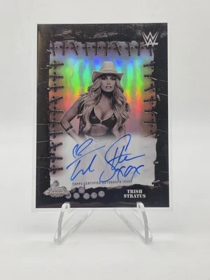 2025 Topps Chrome WWE x Cactus Jack Trish Stratus Famed Phantoms Auto Refractor - Image 1 of 2