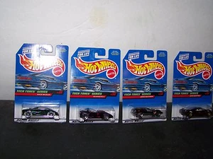 1997 HOT WHEELS TECH TONES SERIES SET OF 4 MIP - Picture 1 of 5