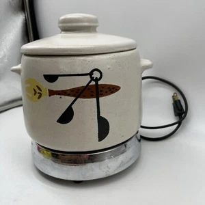 West Bend Steingut Bohnenkocher Glas Vintage Midcentury Retro Dekor um 1960 - Bild 1 von 10