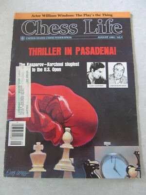 CHESS LIFE Magazine, AUGUST 1983, GARY KASPAROV VS. VIKTOR KORCHNOI, KAVALEK! - Image 1 of 2