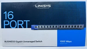 Linksys LGS116 16-Port Business Gigabit Unmanaged Switch 1000 Mbps (ca3) - Picture 1 of 4