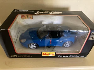 Maisto 1996 Blue Porsche boxster Special Edition Model Car 1/24 - Picture 1 of 7