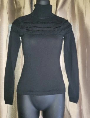 Roberto Cavalli Turtleneck Wool Top Womens SZ 38 - Image 1 of 4