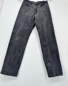 Levis 550 Jeans Y2K 31x31 Black Relaxed Fit Cotton Casual. Slightly Faded/good - Picture 1 of 11