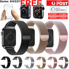 Band For Apple watch Series 7 6 5 4 3 21 Milanese Magnetic Stainless Loop iwatch