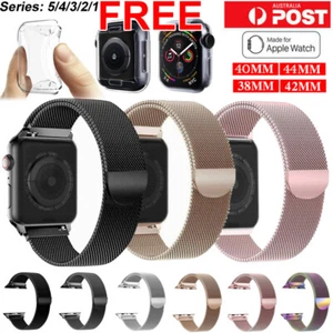 Band For Apple Watch Ultra 2 /Series 10 Milanese Magnetic Stainless Loop iwatch - Picture 1 of 20
