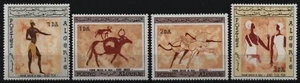 Argelia 1966 - Mi-Nr. 444-447 ** - Estampillada sin montar o nunca montada - Dibujos rupestres - Imagen 1 de 1
