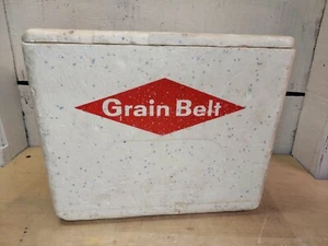 Vint Grain Belt Styrofoam Cooler By Carry-Lite Inc Milwaukee Wi Beer Advertising - Picture 1 of 14