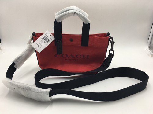 Coach New York Borsa in tela 20 JI Miami borsa rossa con tracolla (D2247 C9879)