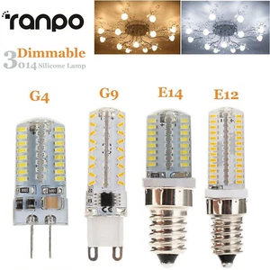 Dimmable LED Corn Lighting Bulbs G9 G4 E12 E14 Silicone 5W 7W 10W 3014 SMD 220V - Picture 1 of 12