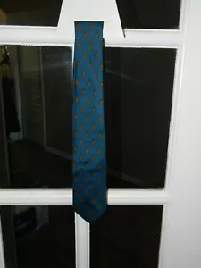 CREST SYMBOL TIE BLUE 52" LENGTH - Picture 1 of 4