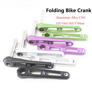 Folding Bike Crankset 155/160/165/170/175mm Hollow Tech Crank Bicycle Parts - Picture 1 of 12
