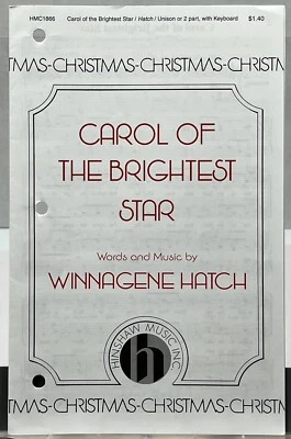 Carol of the Brightest Star Winnagene Hatch Unison 2 partes con teclado partituras Foto 1 de 4