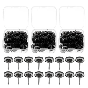 3 Boxes Flat Head Pushpins Bulletin Board Thumbtacks Push Pin Photo Cork Pushpin - Picture 1 of 12