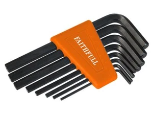 Faithfull - Hexagon Key Short Arm Set of 8 Metric (1.5-6mm) - - Picture 1 of 1