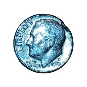 1978 D RARE "Drooling" + MULTIPLE UNIQUE ERRORS Roosevelt Dime US Coin MUST SEE! - Picture 1 of 8