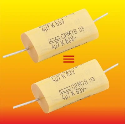 CONDENSADORES DE POLIPROPILENO CPM7B U3 COMPATIBLES EFCO 4,7 uF 63 V Foto 1 de 2