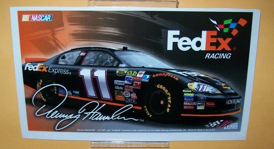DENNY HAMLIN #11 FEDEX 5X9 WINCRAFT ULTRA CALCOMANÍA PEGATINA Foto 1 de 1