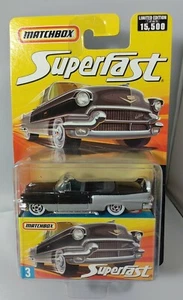 Coche Cadillac El Dorado Matchbox Superfast #3 1956 plateado + negro - Imagen 1 de 6