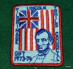 BOY SCOUT TRAIL PATCH - 1973 LINCOLN PILGRIMAGE - KOSTENLOSER VERSAND - Bild 1 von 3