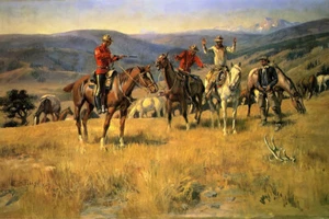When Law Dulls the Edge of Chance by Charles M Russell Giclee Print + Ships Free - Picture 1 of 3