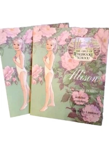 Bambola di carta vintage ""The Girls Of Rosebrooke School"" libro Allison 1999 set di 2! Nuovo - Foto 1 di 7
