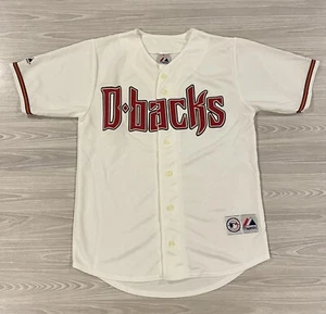 Vintage Majestic Arizona Diamondbacks White Baseball Jersey Men’s Size Medium - Picture 1 of 7
