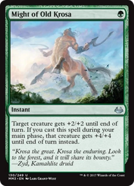 MTG - MIGHT OF OLD KROSA - Modern Masters 2017 (U) - Image 1 of 1