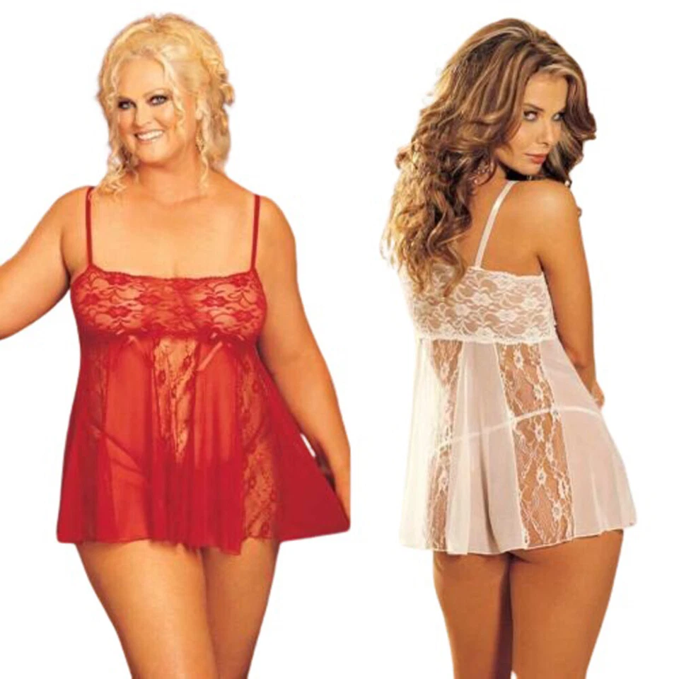 大码内衣娃娃尺寸女王红色或白色好莱坞雪莉 96120Q — 第 1/1 张图片