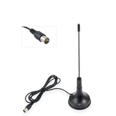 DVB-T HDTV Antenne für Smart TV 5dBi Indoor Digital TV Antenne mit Magnetfuß ... - Bild 1 von 4