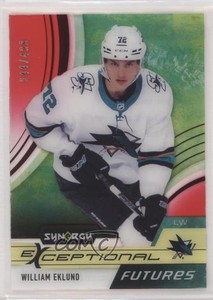 2021-22 Upper Deck Synergy Exceptional Futures Red /499 William Eklund Rookie RC