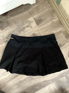 Lole Black Skirt Skort Pleated Women's Size L - Picture 1 of 4