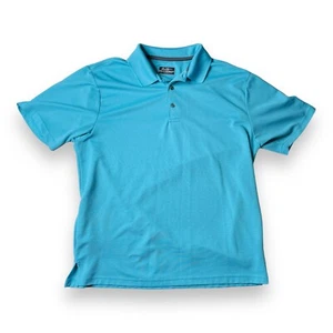 Ben Hogan gestreiftes Golf Poloshirt Herren Extra Large XL Performance Polyester blau - Bild 1 von 6