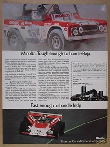 1972 Minolta SRT-101 Camera Car Photography Contest ford bronco vintage print Ad - Picture 1 of 1