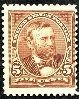 US stamps SC# 255 5 cent brown Grant regular issue of 1894 MNH - Image 1 of 2