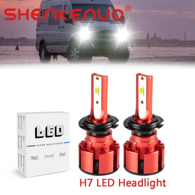 LED Headlight Bulbs For Freightliner Sprinter 2500 3500 2002-2018 Low Beam 6000K - Image 1 of 4