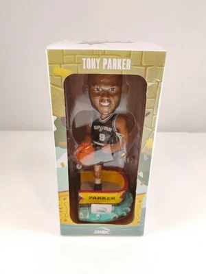 TONY PARKER  SAN ANTONIO SPURS 50th ANNIVERSARY LIMITED EDITION BOBBLEHEAD New - Image 1 of 4