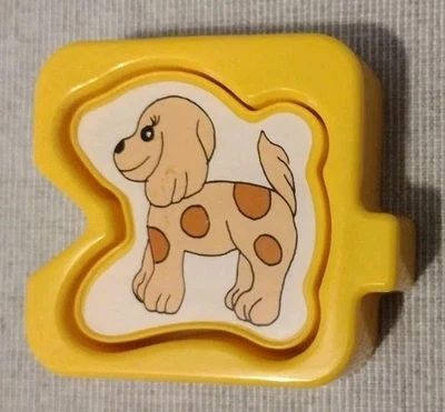 VTG Battat Sights & Sounds On My Farm Plastic Puzzle REPLACEMENT Pc. Yellow Dog - Image 1 of 3