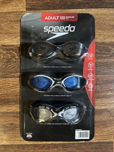 Speedo Erwachsene Unisex Schwimmbrille 3er Pack Antibeschlag - Bild 1 von 10